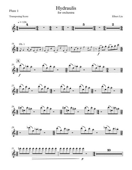 Free Sheet Music Hydraulis For Orchestra Instrumental Parts