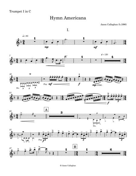 Hymn Americana All Parts Only Sheet Music