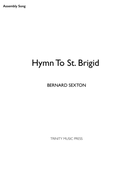 Free Sheet Music Hymn To St Brigid