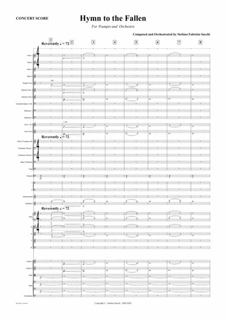 Hymn To The Fallen Sheet Music