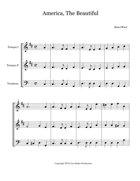 Free Sheet Music Hymns For Brass Trio Book I