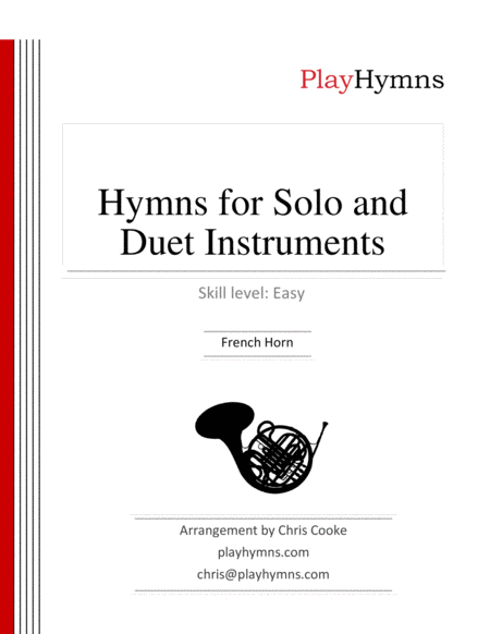 Hymns For Solo And Duet Instruments French Horn Sheet Music