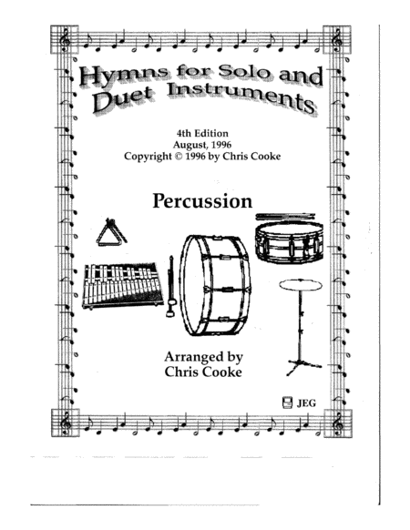 Hymns For Solo And Duet Instruments Percussion Book Sheet Music