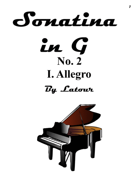 Free Sheet Music I Allegro Sonatina In G No 2