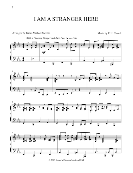 I Am A Stranger Here Sheet Music