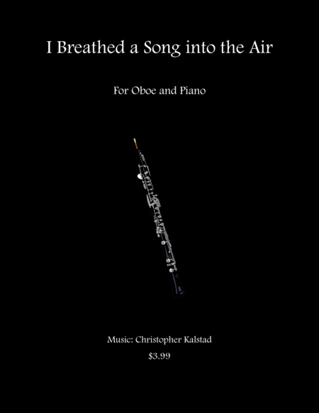 I Breathed A Song Into The Air Oboe And Piano Sheet Music