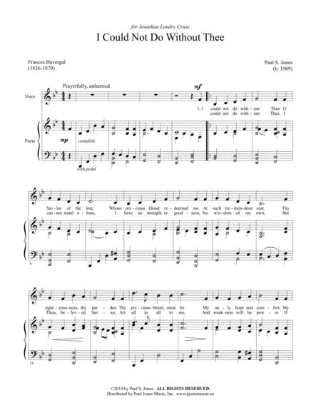 Free Sheet Music I Could Not Do Without Thee Low