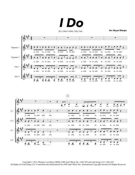 I Do Sheet Music