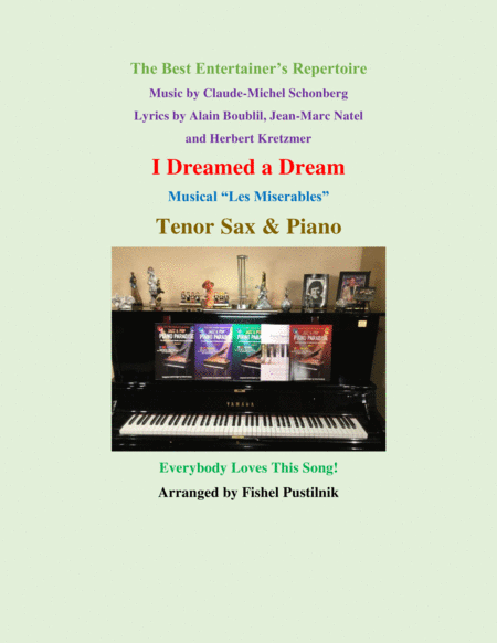 I Dreamed A Dream For Tenor Sax And Piano Sheet Music