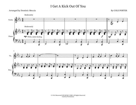 Free Sheet Music I Get A Kick Out Of You Violin And Piano