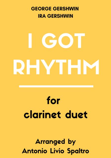 Free Sheet Music I Got Rhythm For Clarinet Duet