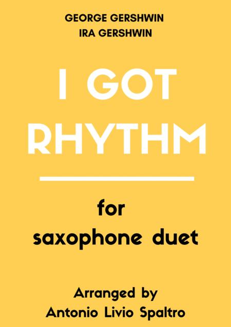 Free Sheet Music I Got Rhythm For Saxophone Duet