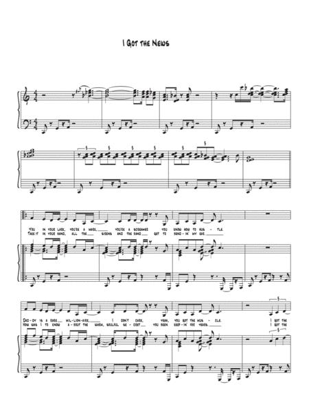 Free Sheet Music I Got The News