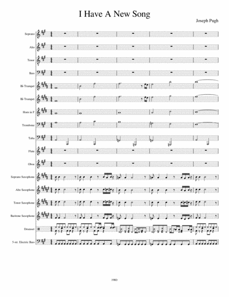 Free Sheet Music I Have A New Song