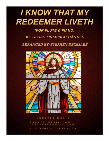 I Know That My Redeemer Liveth For Flute Solo Piano Sheet Music