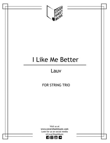 I Like Me Better String Trio Sheet Music