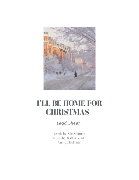 Free Sheet Music I Ll Be Home For Christmas Lead Sheet