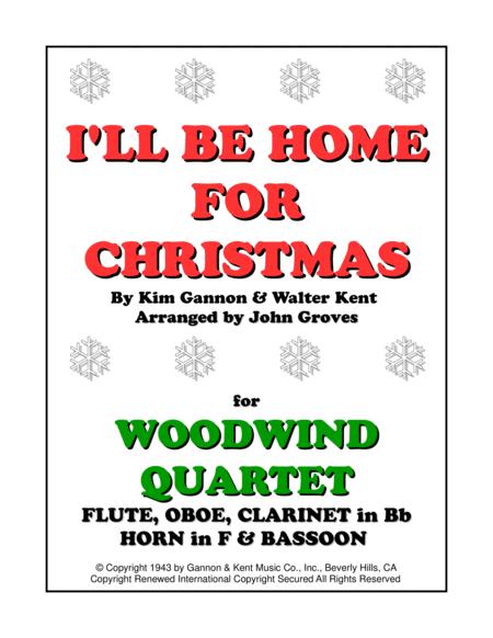 I Ll Be Home For Christmas Woodwind Quartet Sheet Music