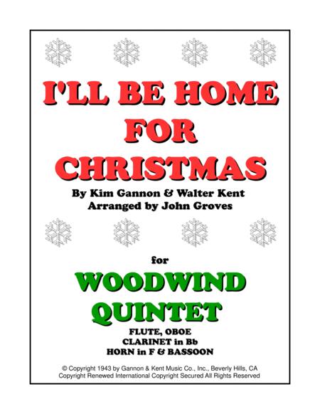 I Ll Be Home For Christmas Woodwind Quintet Sheet Music