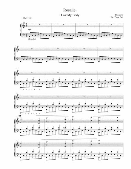 I Lost My Body Rosalie Sheet Music