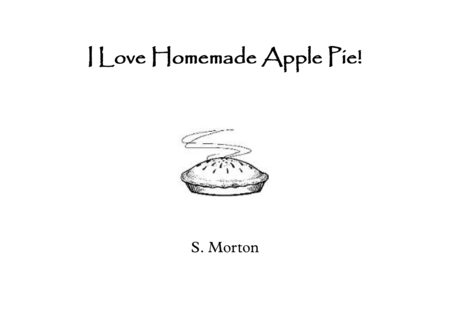 Free Sheet Music I Love Homemade Apple Pie
