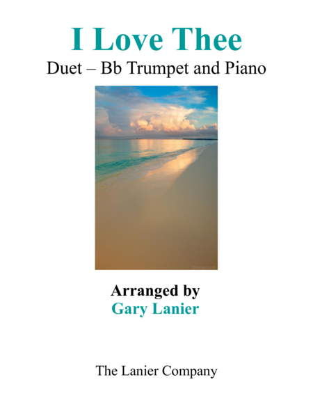 I Love Thee Duet Bb Trumpet Piano With Parts Sheet Music