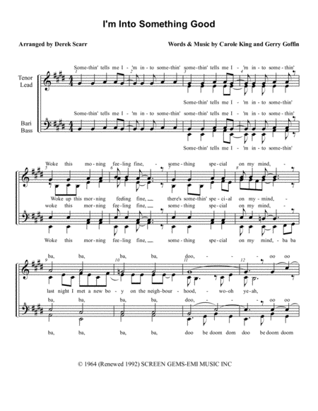 I M Into Something Good Ssaa A Cappella Sheet Music