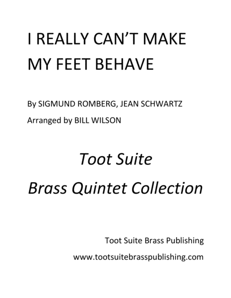 Free Sheet Music I Really Cant Make My Feet Behave