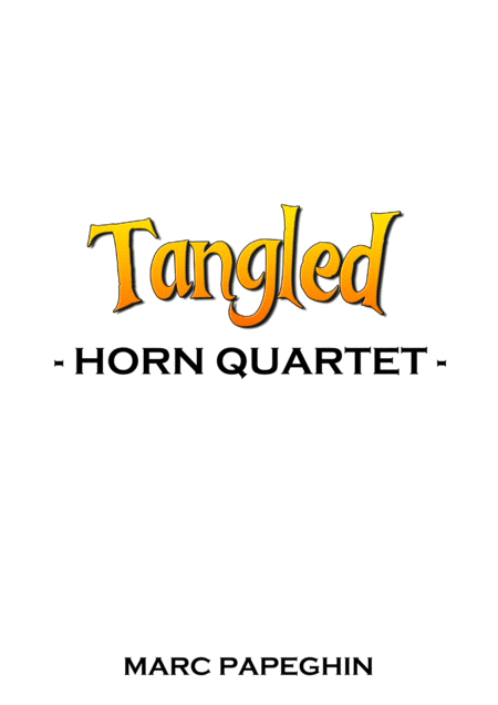 I See The Light From Tangled French Horn Quartet Sheet Music