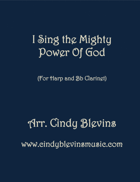 I Sing The Mighty Power Of God Arranged For Harp And Bb Clarinet Sheet Music