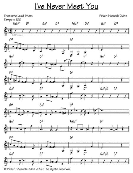 Free Sheet Music I Ve Never Meet You