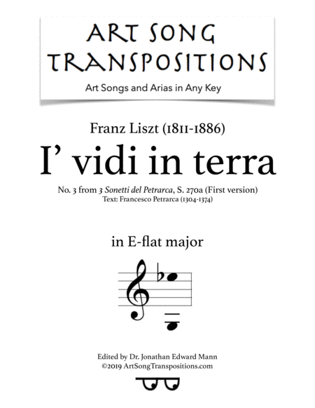 I Vidi In Terras 270a E Flat Major Sheet Music