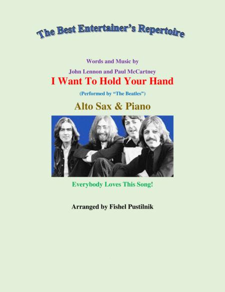 I Want To Hold Your Hand For Alto Sax And Piano Video Sheet Music