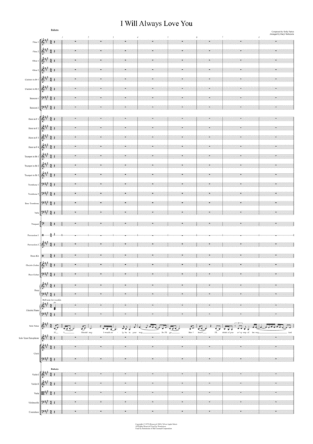 I Will Always Love You Vocal With Pops Orchestra Key Of A Sheet Music