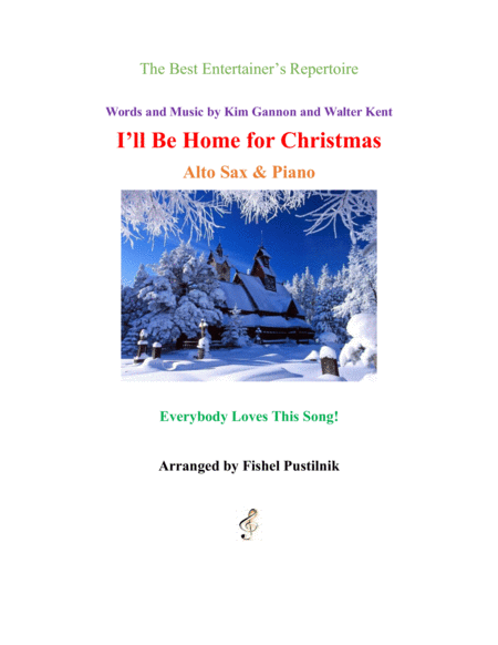 I Will Be Home For Christmas For Alto Sax And Piano Sheet Music