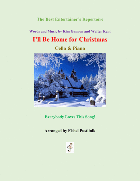 Free Sheet Music I Will Be Home For Christmas For Cello And Piano