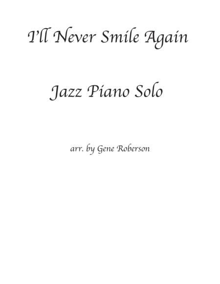 Free Sheet Music I Will Never Smile Again Jazz Piano Collection