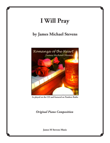 I Will Pray Sheet Music