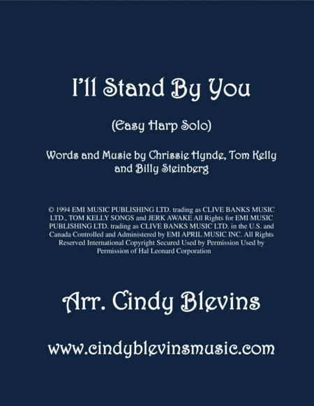 I Will Stand By You Arranged For Easy Harp Sheet Music