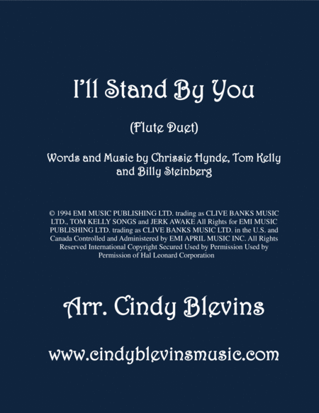 I Will Stand By You Arranged For Flute Duet Sheet Music