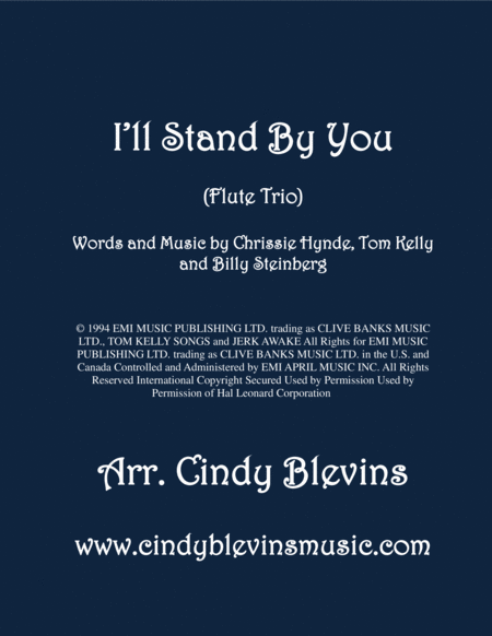 I Will Stand By You Arranged For Flute Trio Sheet Music