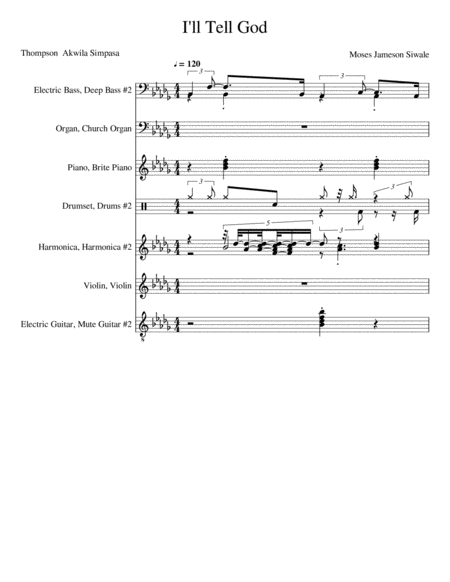 I Will Tell God Sheet Music