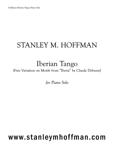 Free Sheet Music Iberian Tango