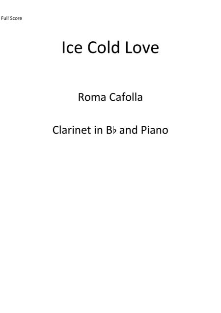 Free Sheet Music Ice Cold Love