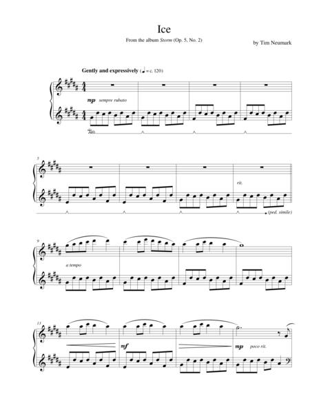 Ice Sheet Music