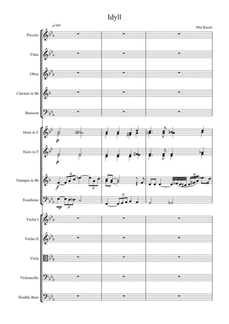 Free Sheet Music Idyll