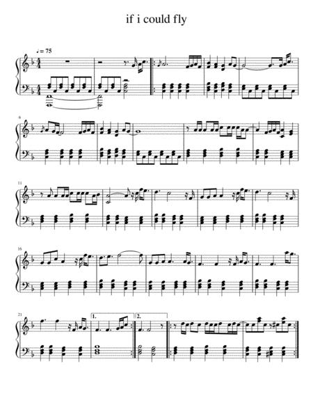 If I Could Fly One Direction Sheet Music