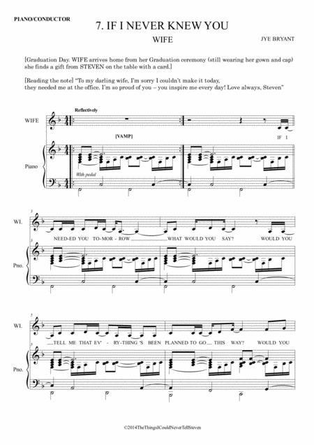 If I Never Knew You Sheet Music