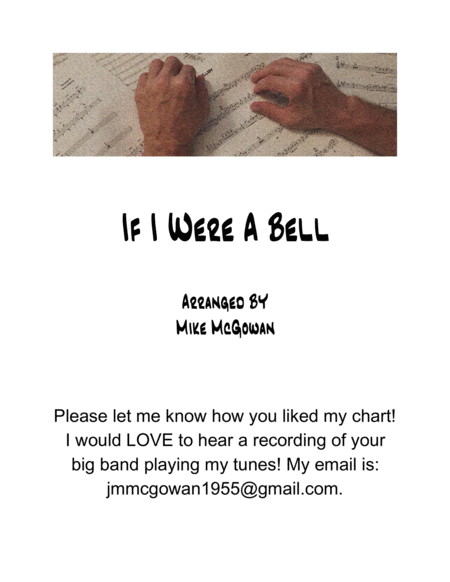 If I Were A Bell Sheet Music