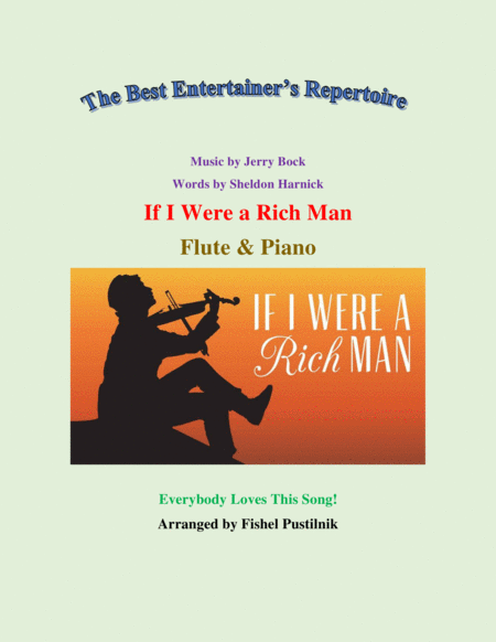 If I Were A Rich Man For Flute And Piano Jazz Pop Version Sheet Music